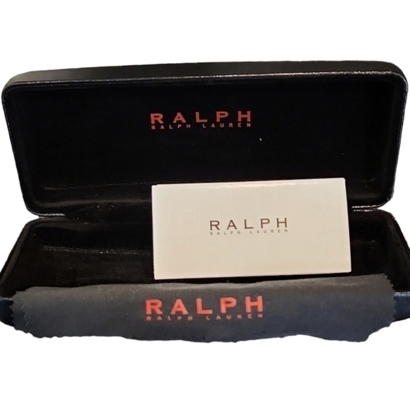 𝅺RALPH by Ralph Lauren Sunglass Case with Cleaning Cloth and Care Instructions - Picture 1 of 4